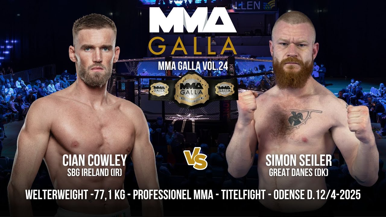 Cian Cowley (SBG Ireland (Ir)) Vs. Simon Seiler (Great Danes Fight Club (Dk))