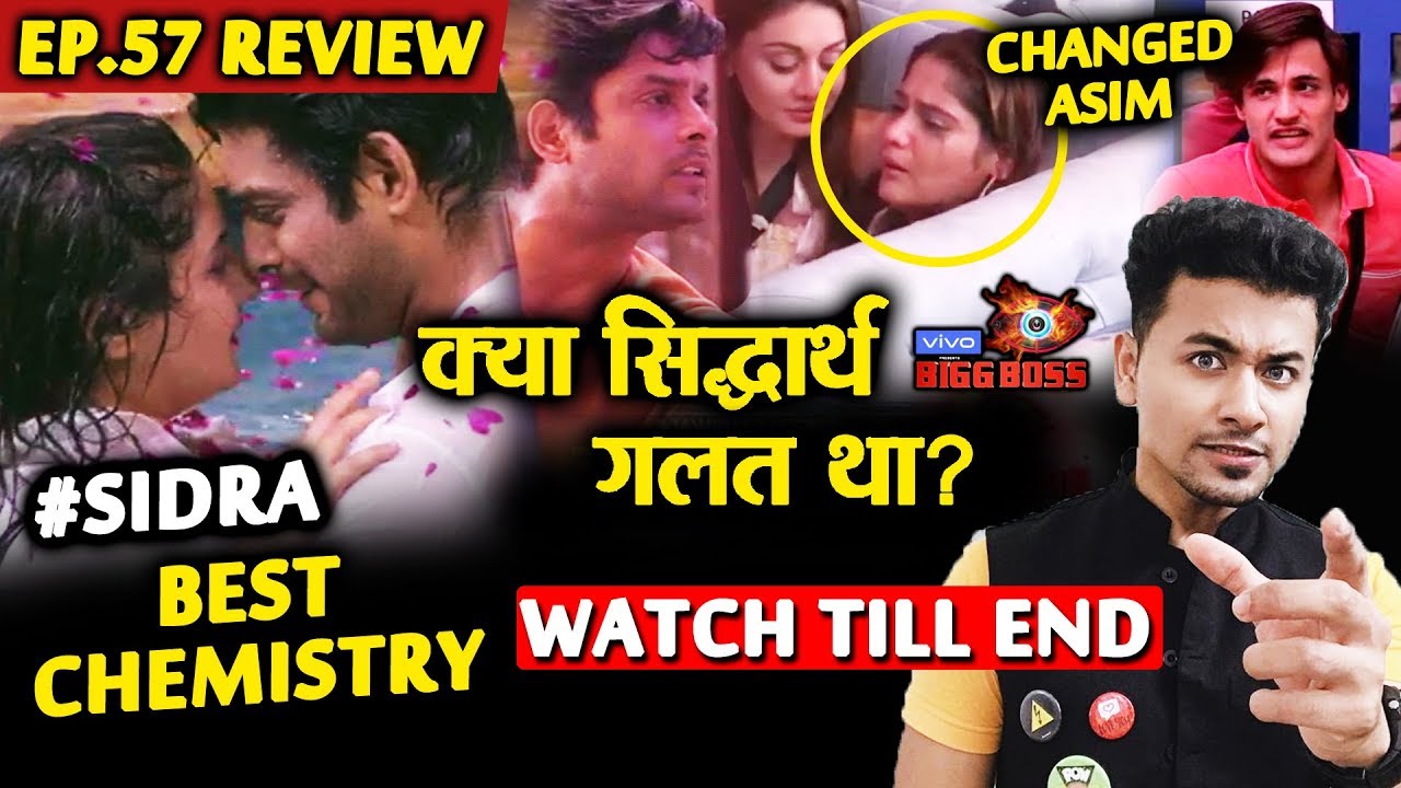 Bigg Boss 13 Review EP 57 | Siddharth-Rashmi BEST Chemistry | Siddharth Vs Aarti | BB 13 Video