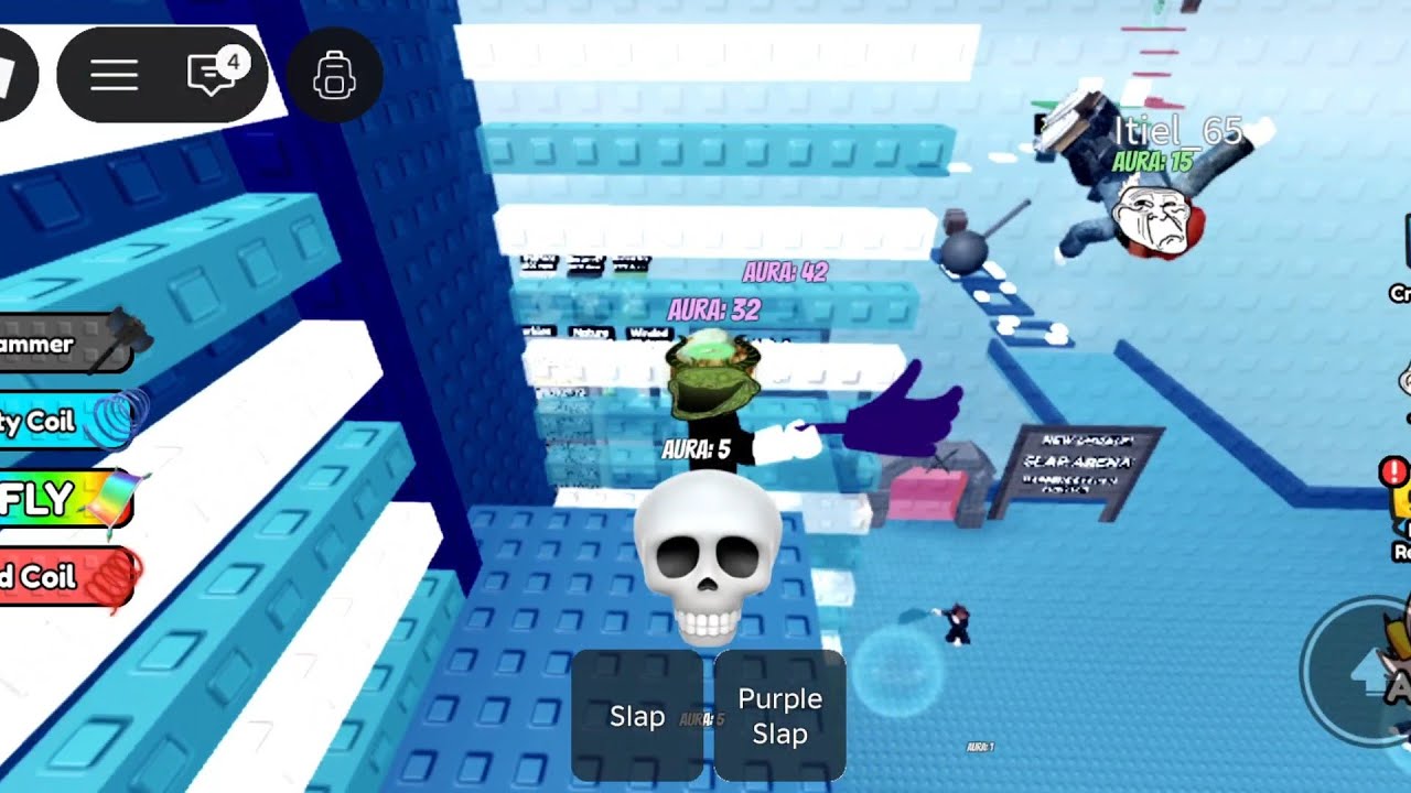 ROBLOX SLAP ARENA AURA EDIT TOWER chapter 1 