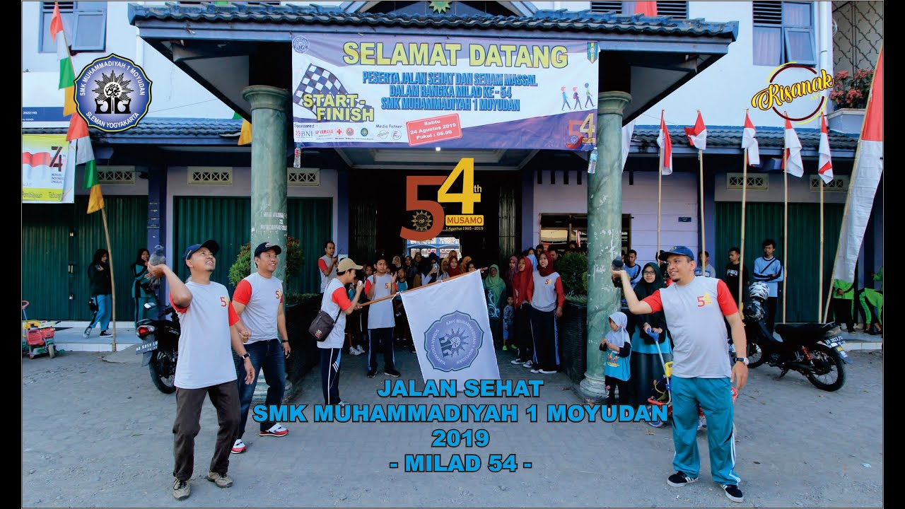 JALAN SEHAT SMK MUHAMMADIYAH 1 MOYUDAN  2019 - MILAD 54