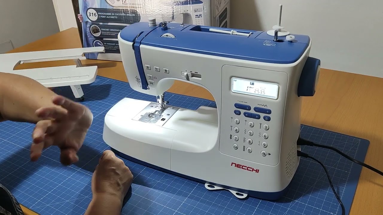 Presentazione macchina da cucire nc103d della necchi