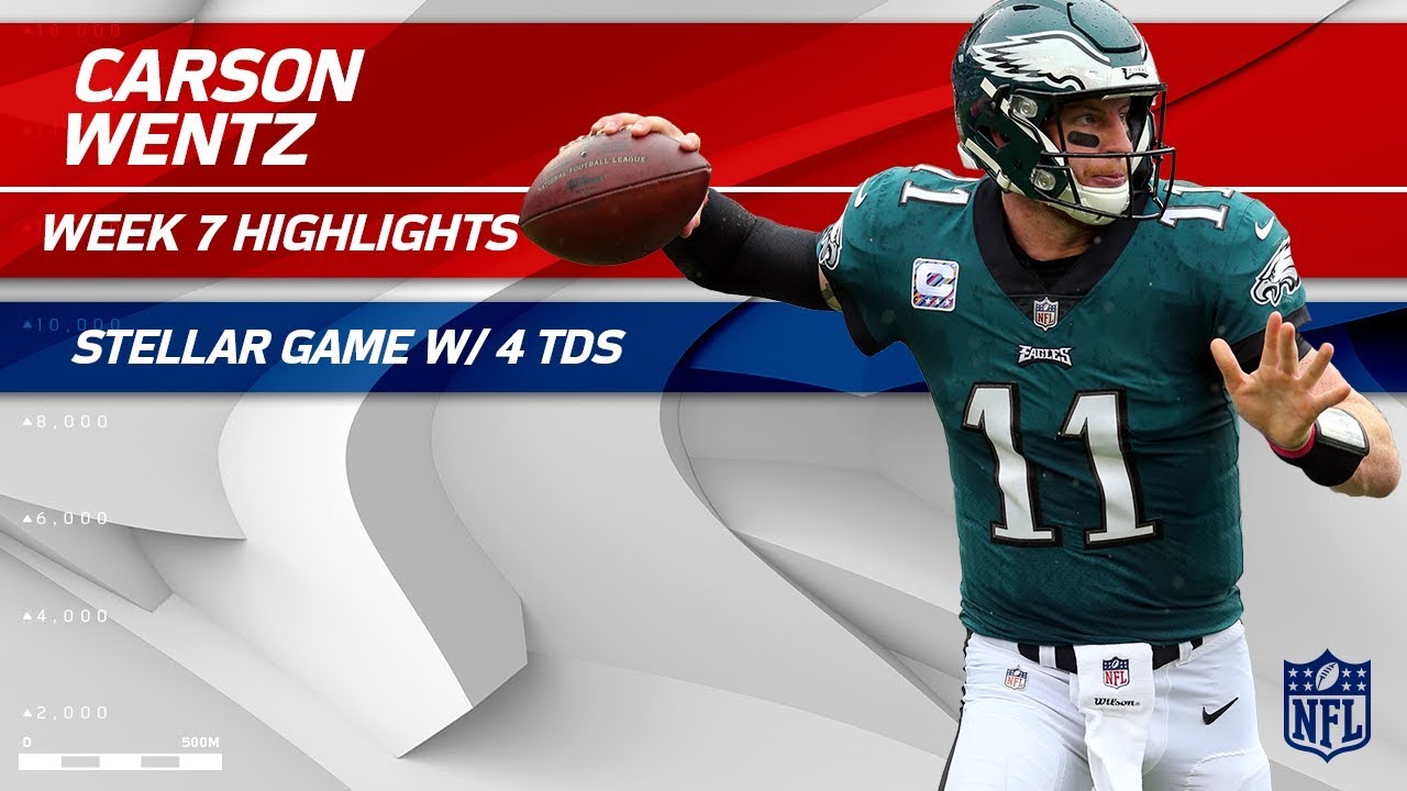 Carson Wentz's MVP Performance w/ 4 TDs! 🏆 | Redskins vs. Eagles | Wk 7 Player Highlights
