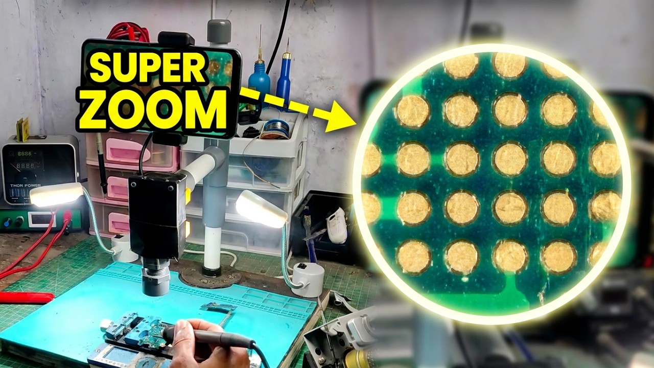🔬 DIY: Супер ZOOM Микроскоп своими руками – Версия 2 (Обновлённая!)