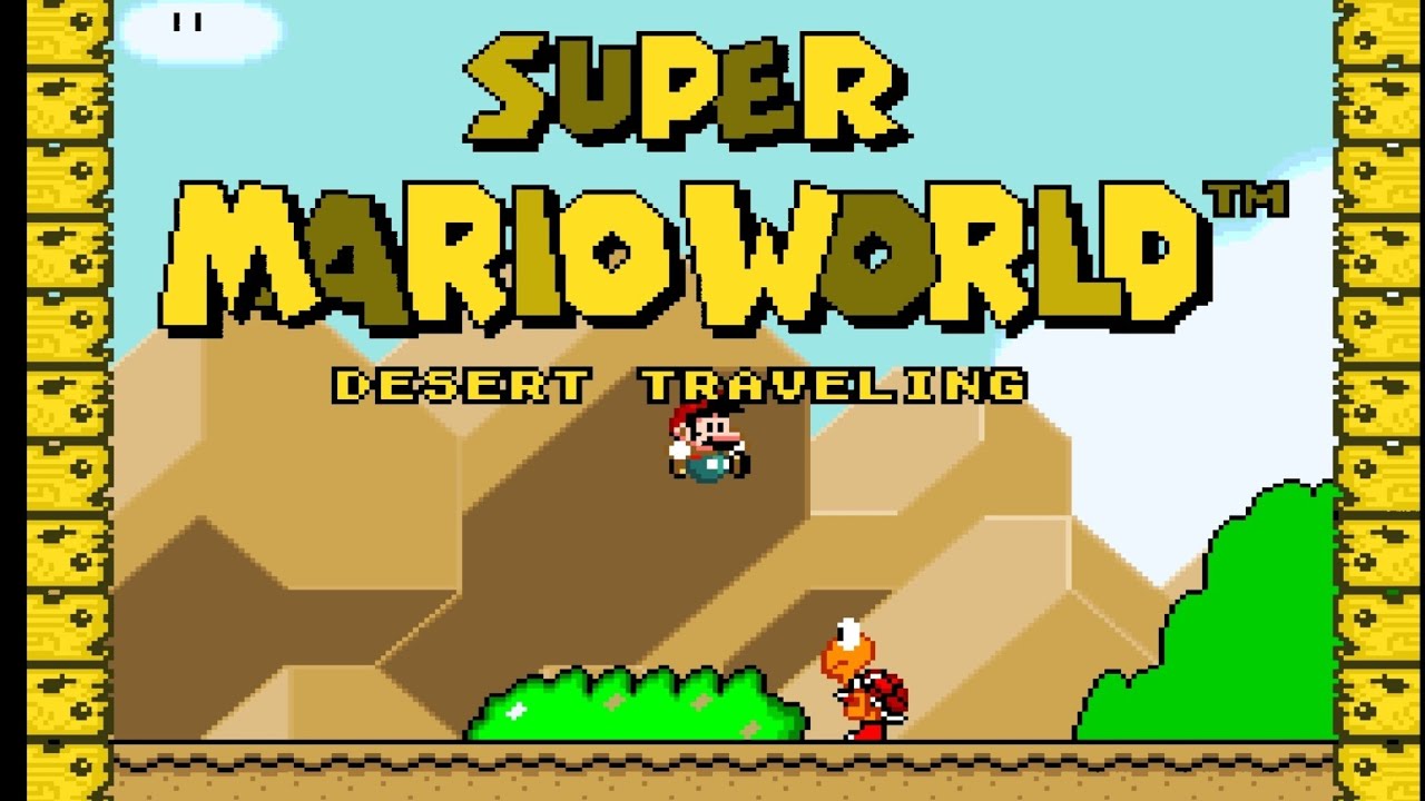 Mario in the middle of no where!! Super mario world: Desert traveling (smw romhack) 100%