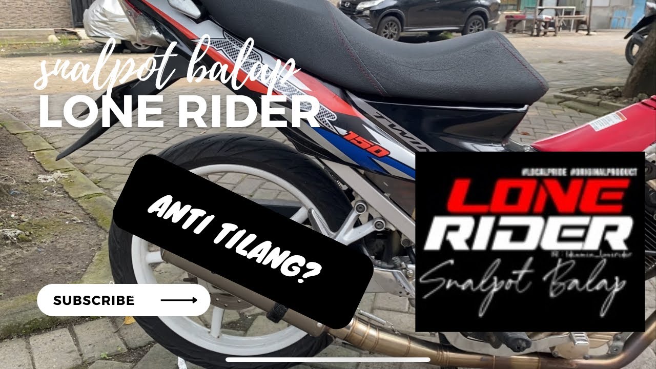 UNBOXING DAN CHECK SOUND LONE RIDER SNALPOT BALAP STD SILENT DI #satriafu #lonerider