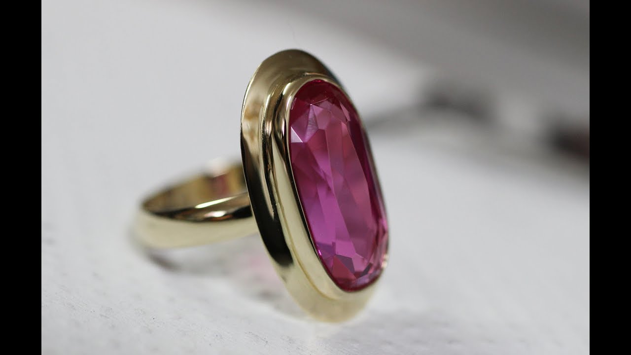 Handmade ring with Ruby