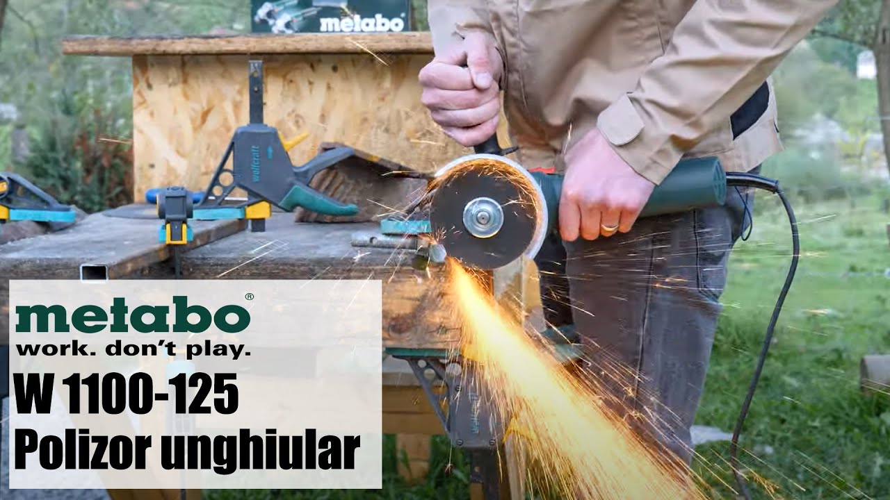 Metabo W 1100-125 - Polizor unghiular, 1100 W, 125 mm - Prezentare&Test in sarcina