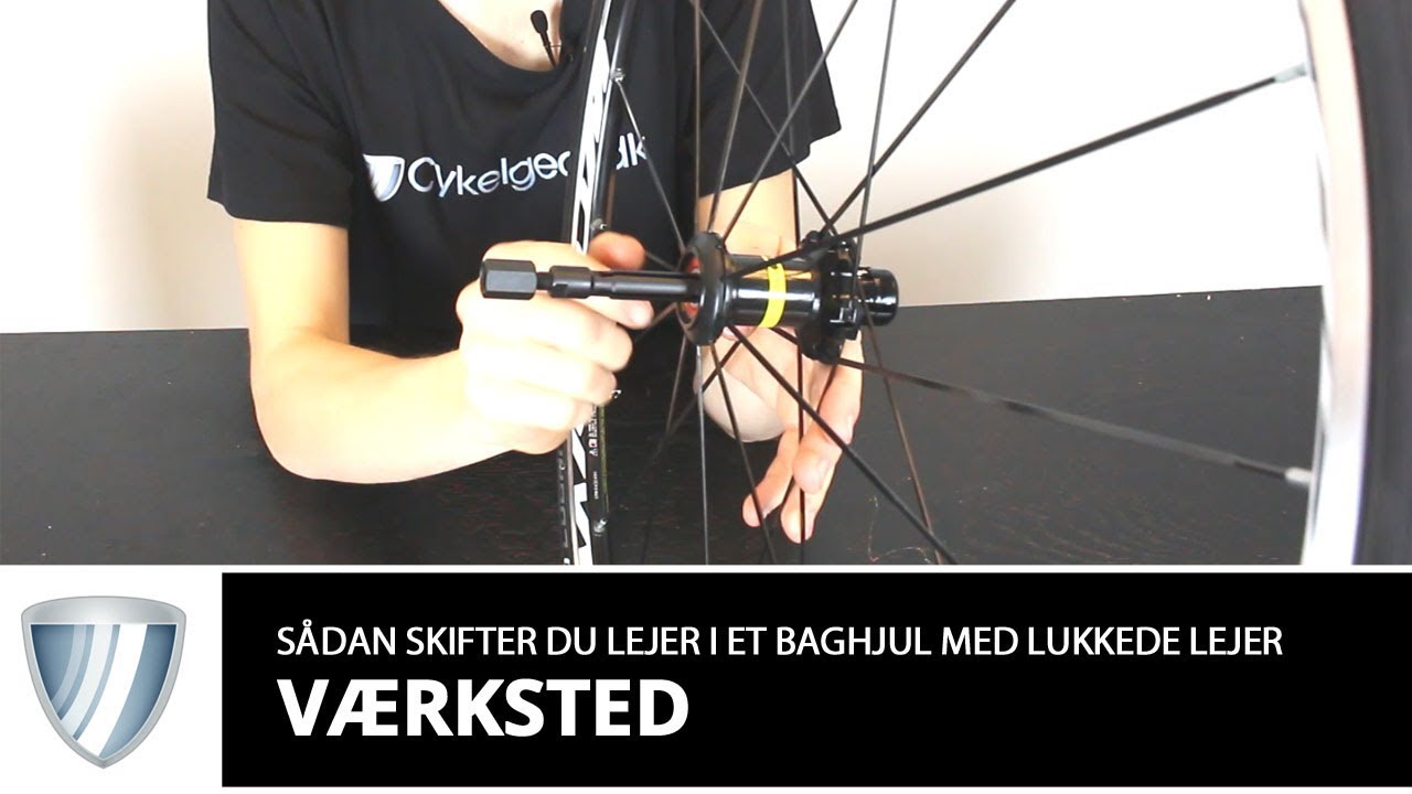 sådan skifter du lejer i et baghjul med lukkede lejer