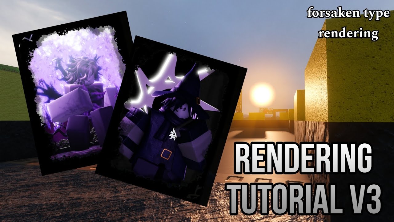 How to Make Forsaken-like Renders!! (render tutorial v3) | Roblox Studio