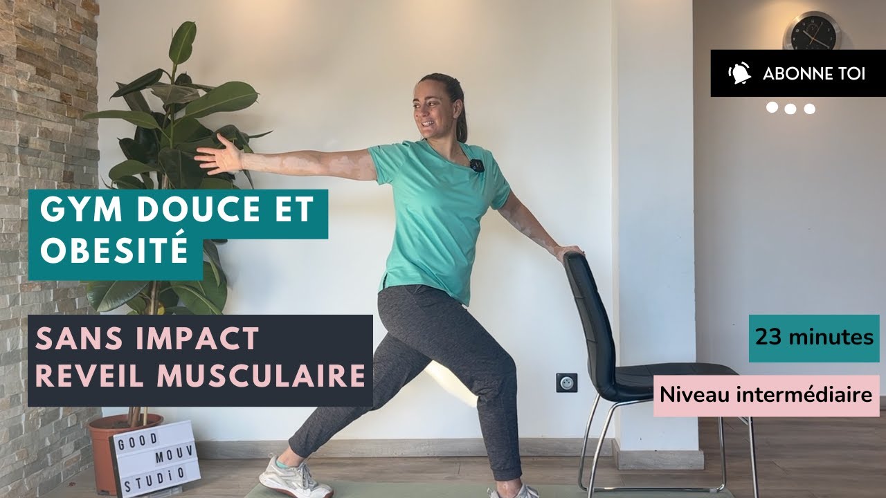 Gym douce DEBOUT : Mobilité, cardio, stretching pour personnes en OBESITE (sans SAUTS ni DOULEURS)