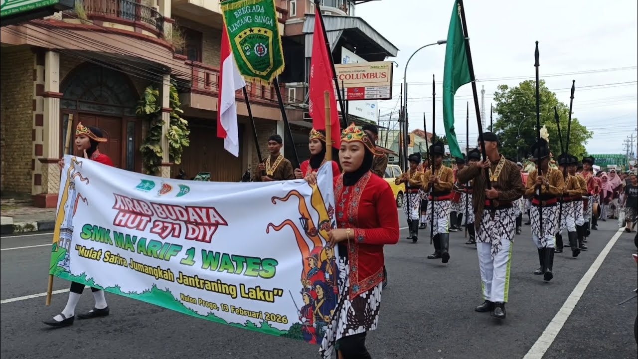 KIRAB BUDAYA SMK MAARIF 1 WATES PENGETAN HADEGING KUTHA NGAYOGYAKARTA 2026 Ke-271