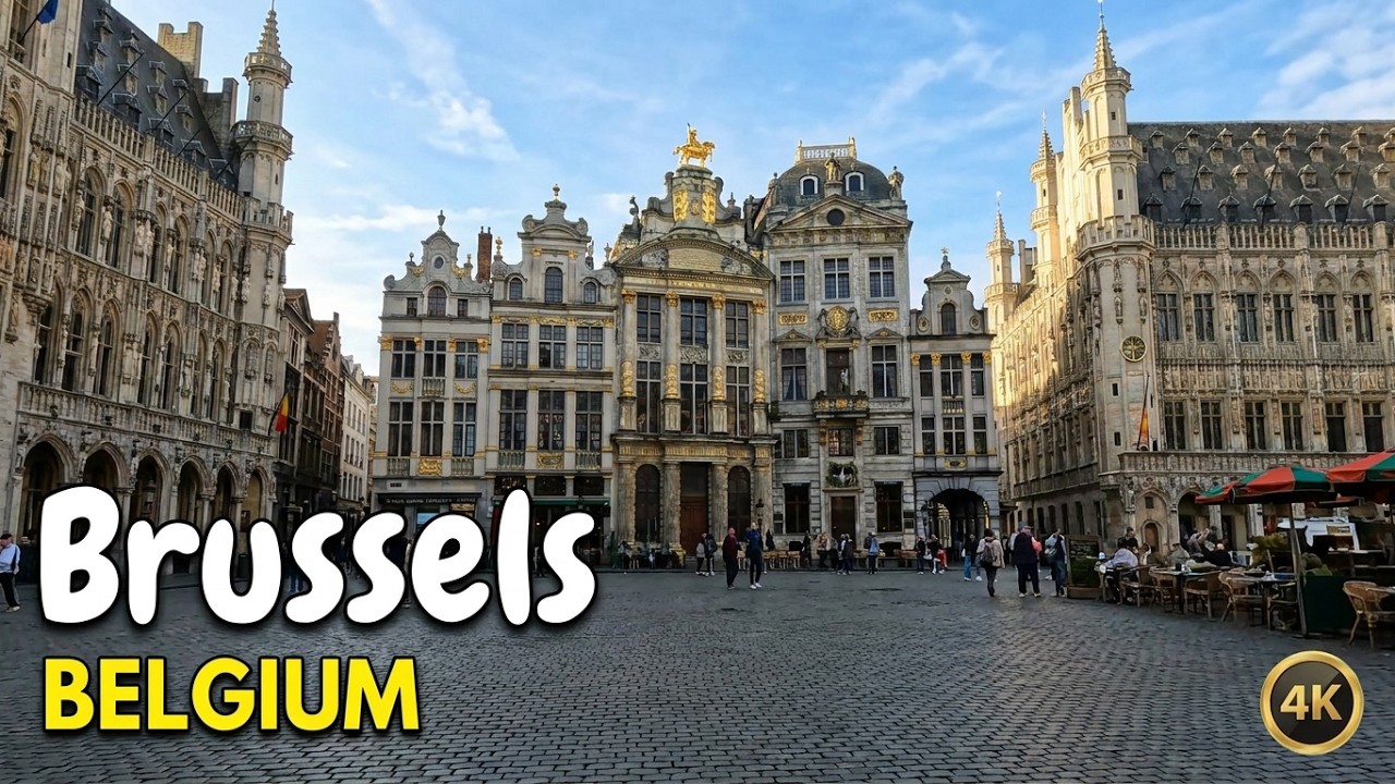 Brussels 🇧🇪 One-Day Tour in 4K ✨️ No commentary ♥️
