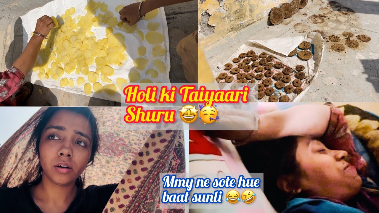 Holi Special Aloo Chips Bana liye 🤩😋| Day-39/100 | Navkaur❤️🧿