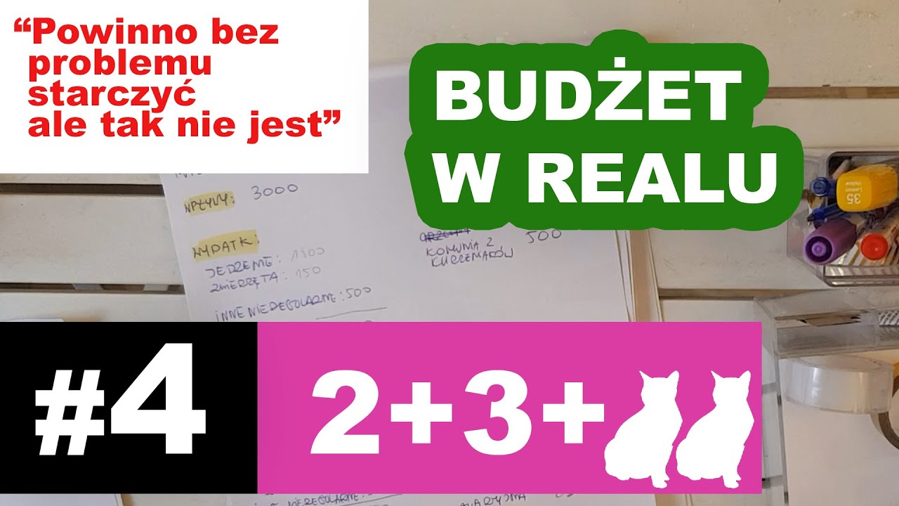 #4 BUDŻET W REALU Rodzina 2+2 #planowanie #oszczedzanie #budżet