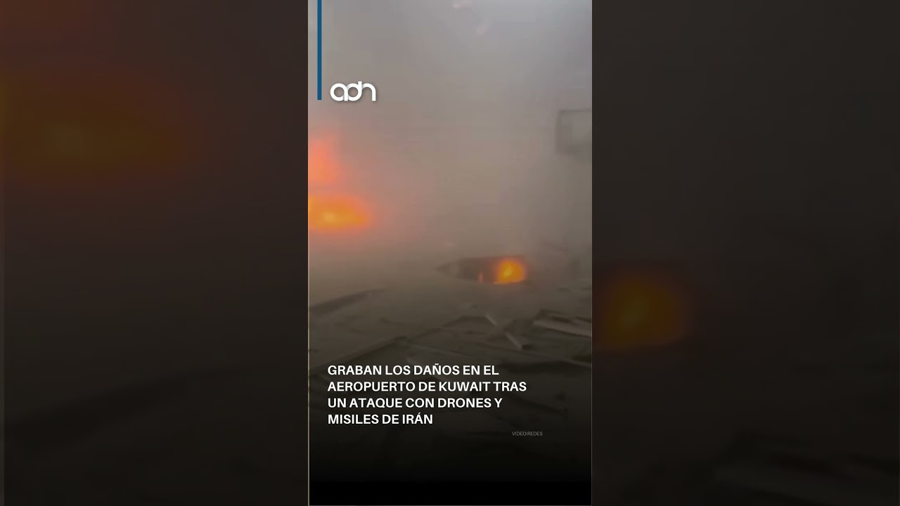 &iexcl;Bajo fuego! Las impactantes im&aacute;genes del ataque al aeropuerto de Kuwait que encienden las alarmas.