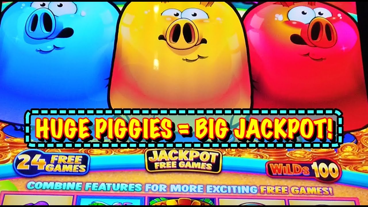🔵🟡🔴 BIG FUN JACKPOT HANDPAY: Rich Little Piggies Hog Wild Slot!