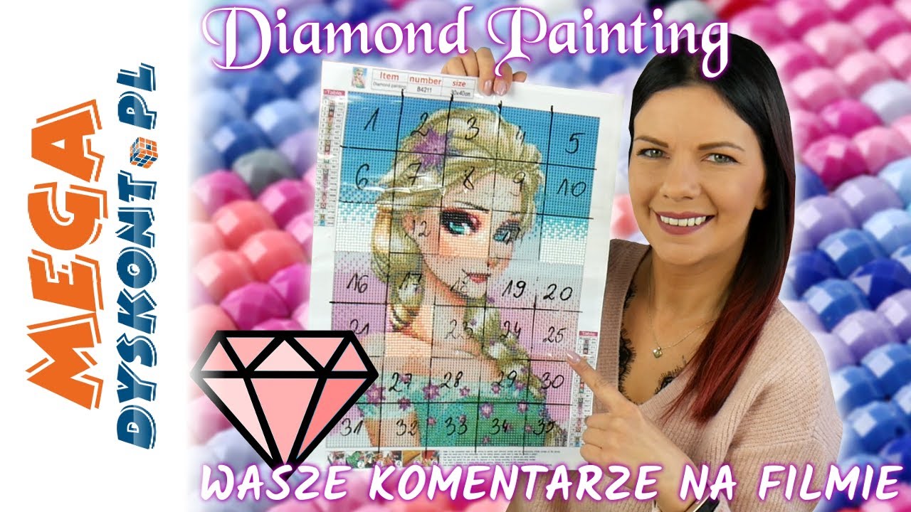 DIAMOND PAINTING💎MALUJĘ DIAMENTAMI ELSĘ Z KRAINY LODU🧊WASZE KOMENTARZE❤️#diamondpainting #krainalodu