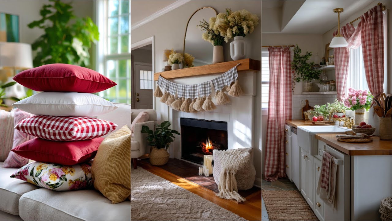 🌿Easy Gingham Crafts: Transform Your Home with These Farmhouse-Inspired Projects Gingham Decor Ideas