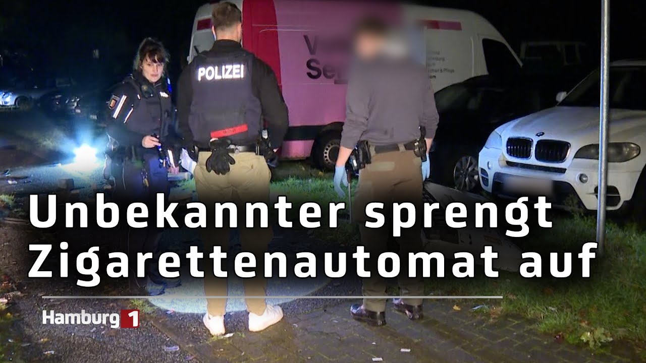 Lauter Knall in Wedel: Zigarettenautomat in der Nacht gesprengt