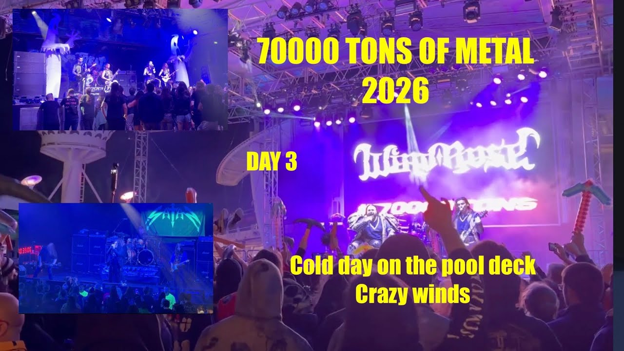 70000 Tons Of Metal 2026 Day 3 Satan Rhapsody of Fire, full boat day Death Power Anthrax