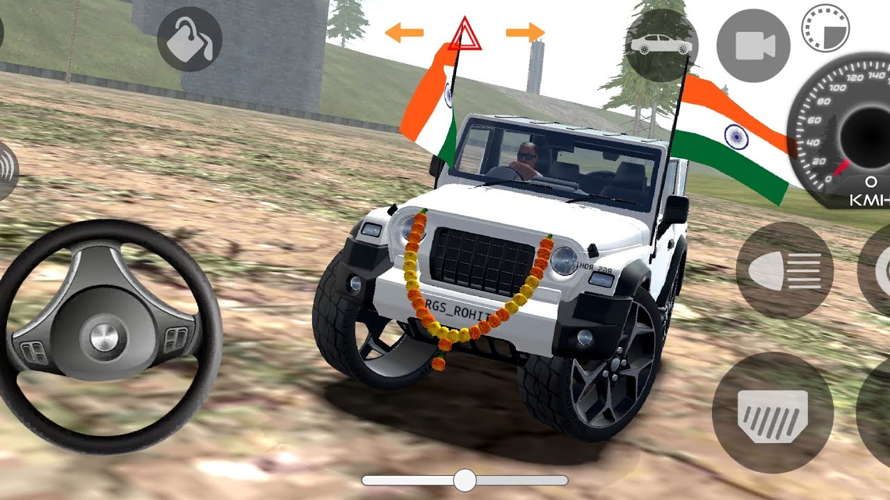 Modified mahendra Thar👿👿Games: indian White Thar❤️(Gadi wala Games) car Game Android Game - #2026