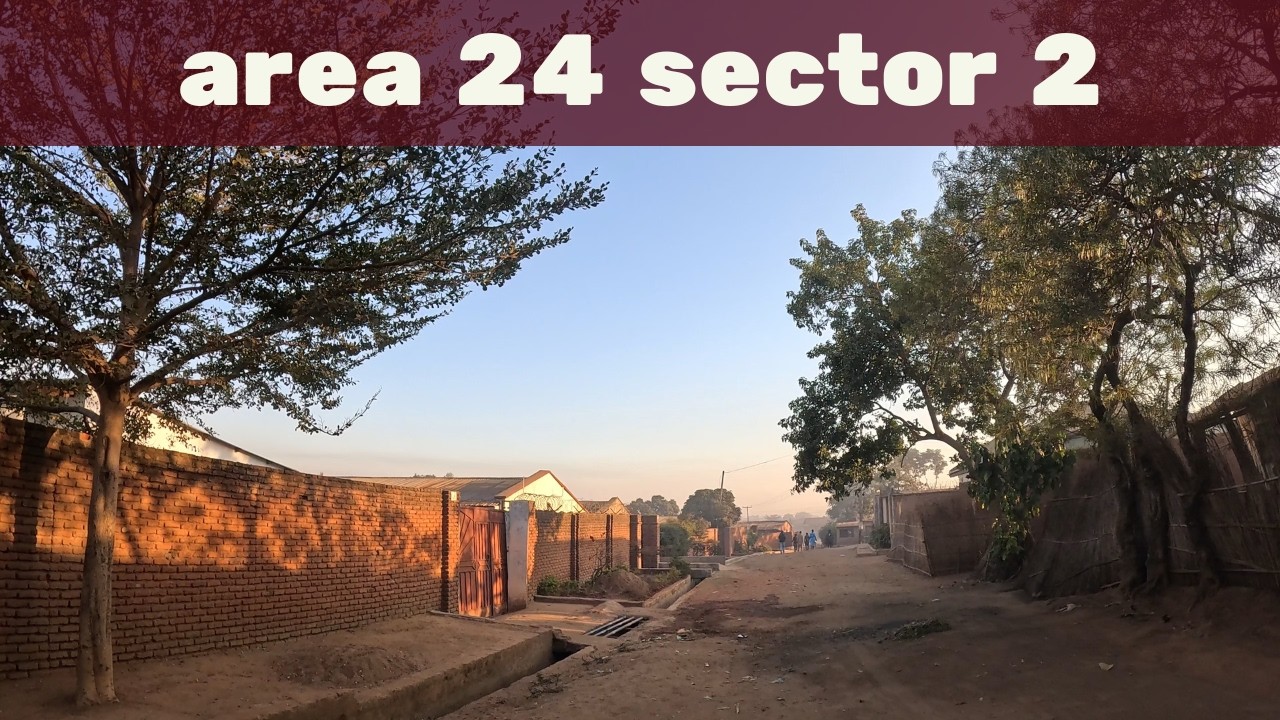 Area 24B Sector 2 - Lilongwe City Walking Tour [4K POV]
