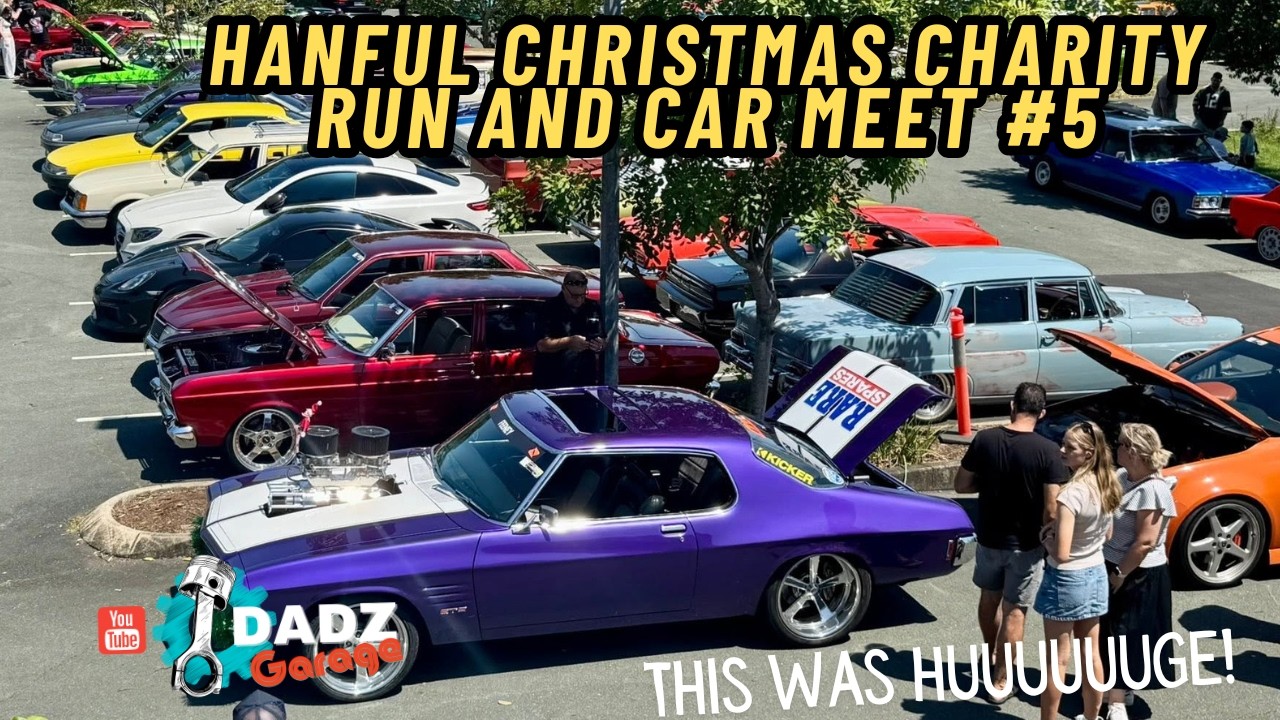 Cars take over Brisbane Streets to help Kids. The Hanful Christmas Charity Toy Run was Huge!