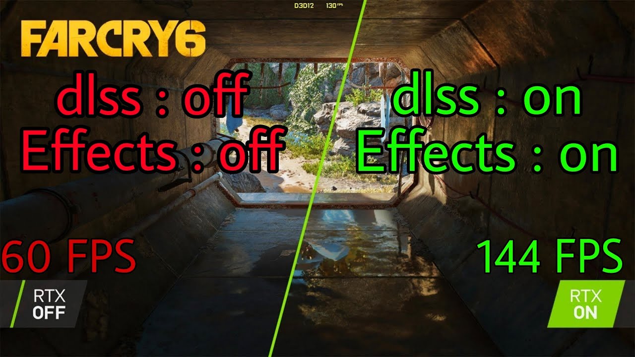 😍😍😍 Far Cry 6 \ NVIDIA GeForce Experience settings \ DLSS ON \ 1080p \ High frame