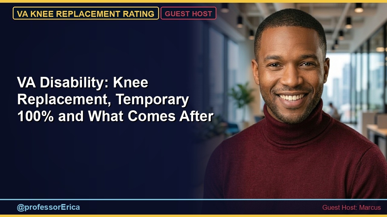 VA Disability: Knee Replacement, Temporary 100% and What Comes After