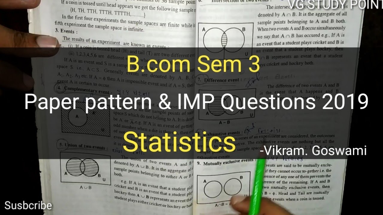 STATISTICS-3 | Paper Pattern and IMP Questions 2019 | B.com Sem 3 | Gujarat University