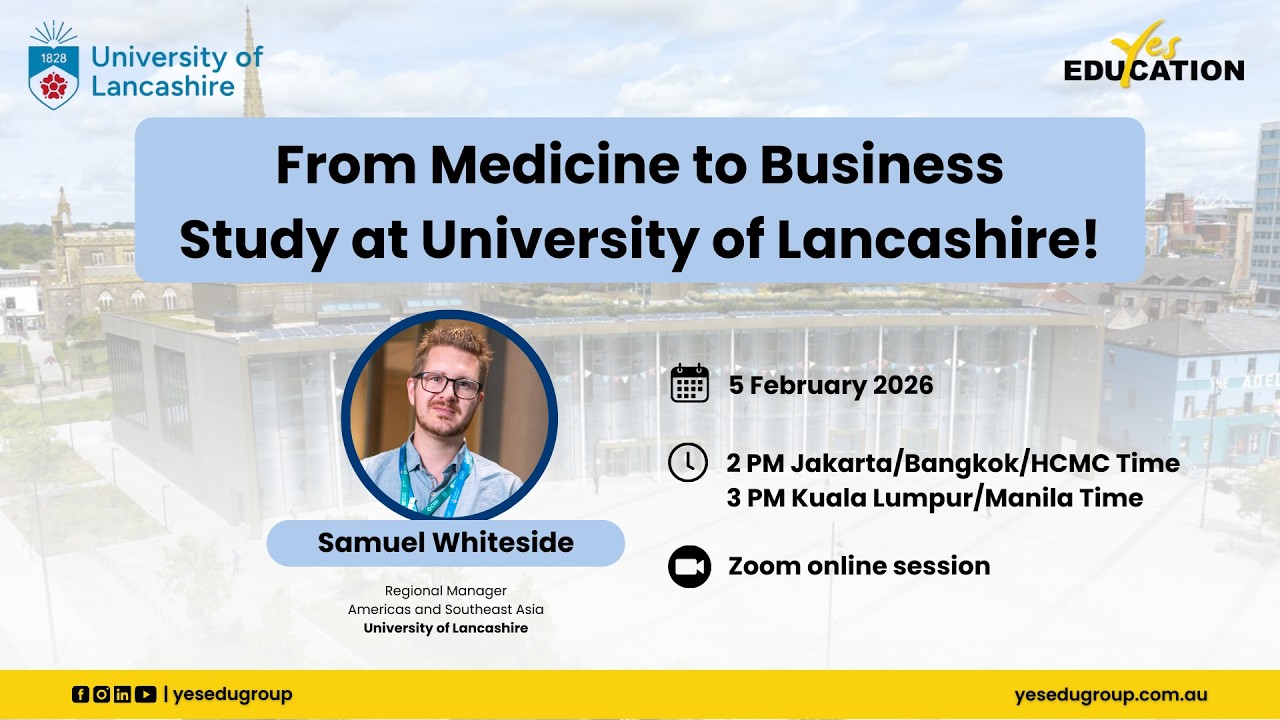University of Lancashire  - Yes Education Agent Webinar Training