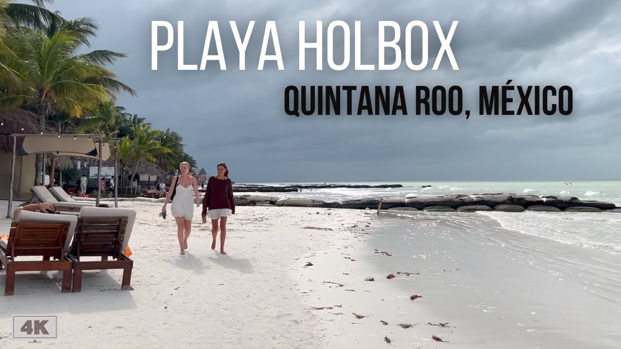 🐚Playa Holbox: Hidden Gem! 4K Virtual Beach Walking Tour on Isla Holbox, Yucatan, Mexico, Jan. ‘24