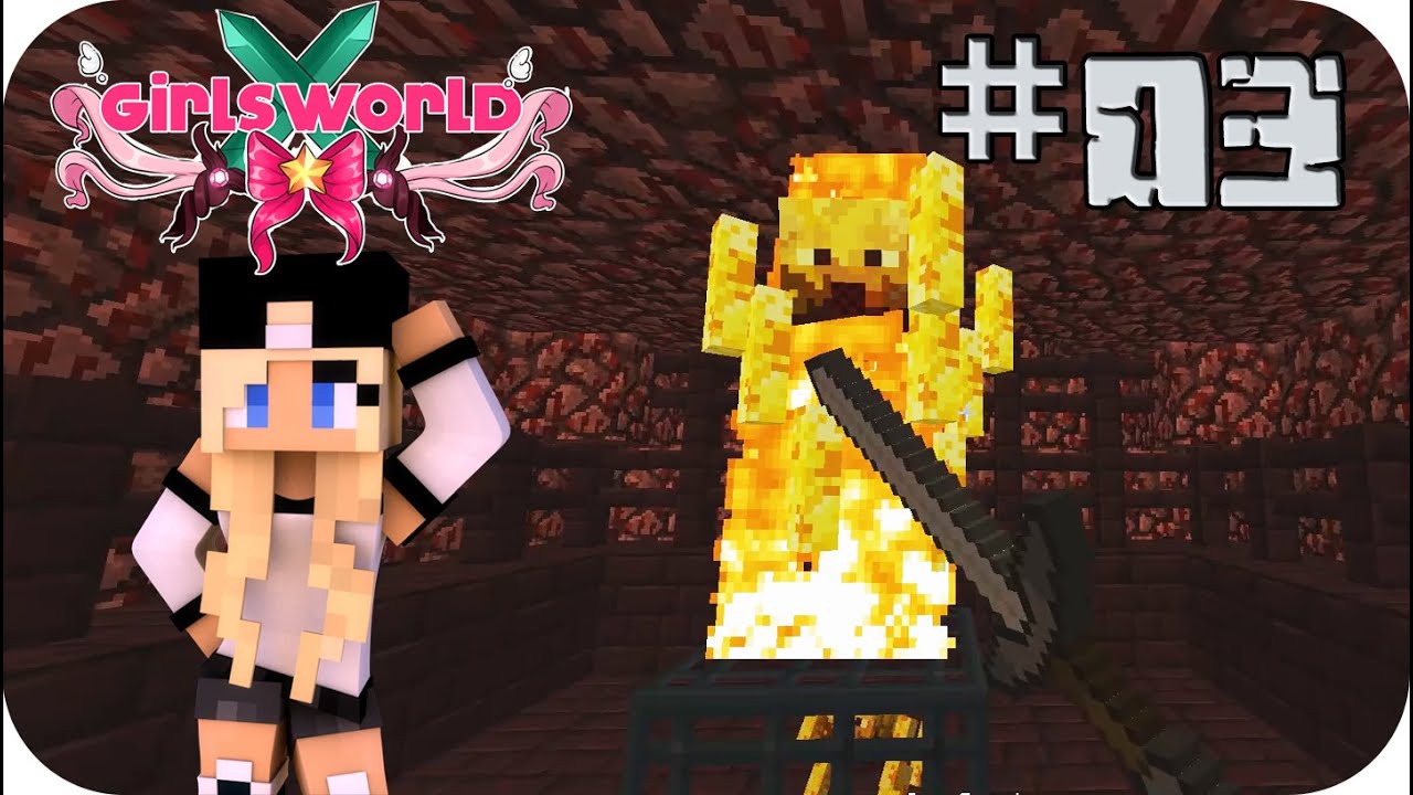 Nos vamos al Nether sin diamante! - Girl's World Ep 03 Minecraft