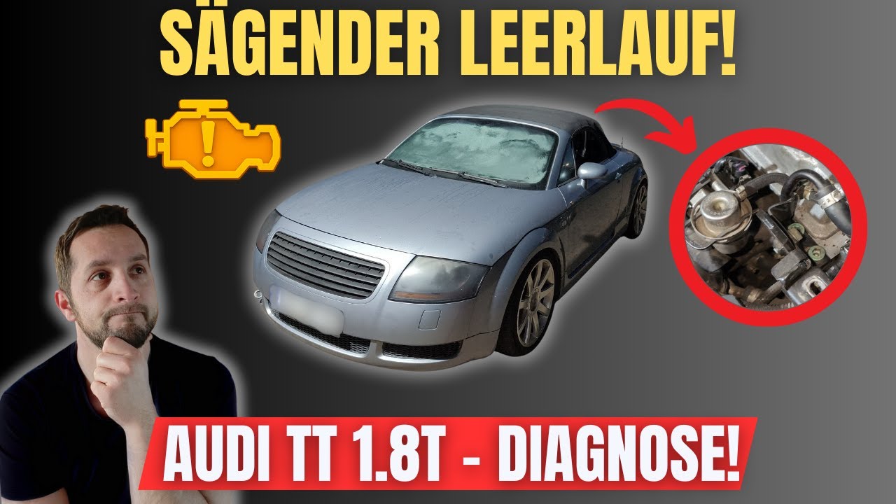Audi TT 1.8T läuft unruhig – Fehlerlampe an, mehrere Fehlercodes!