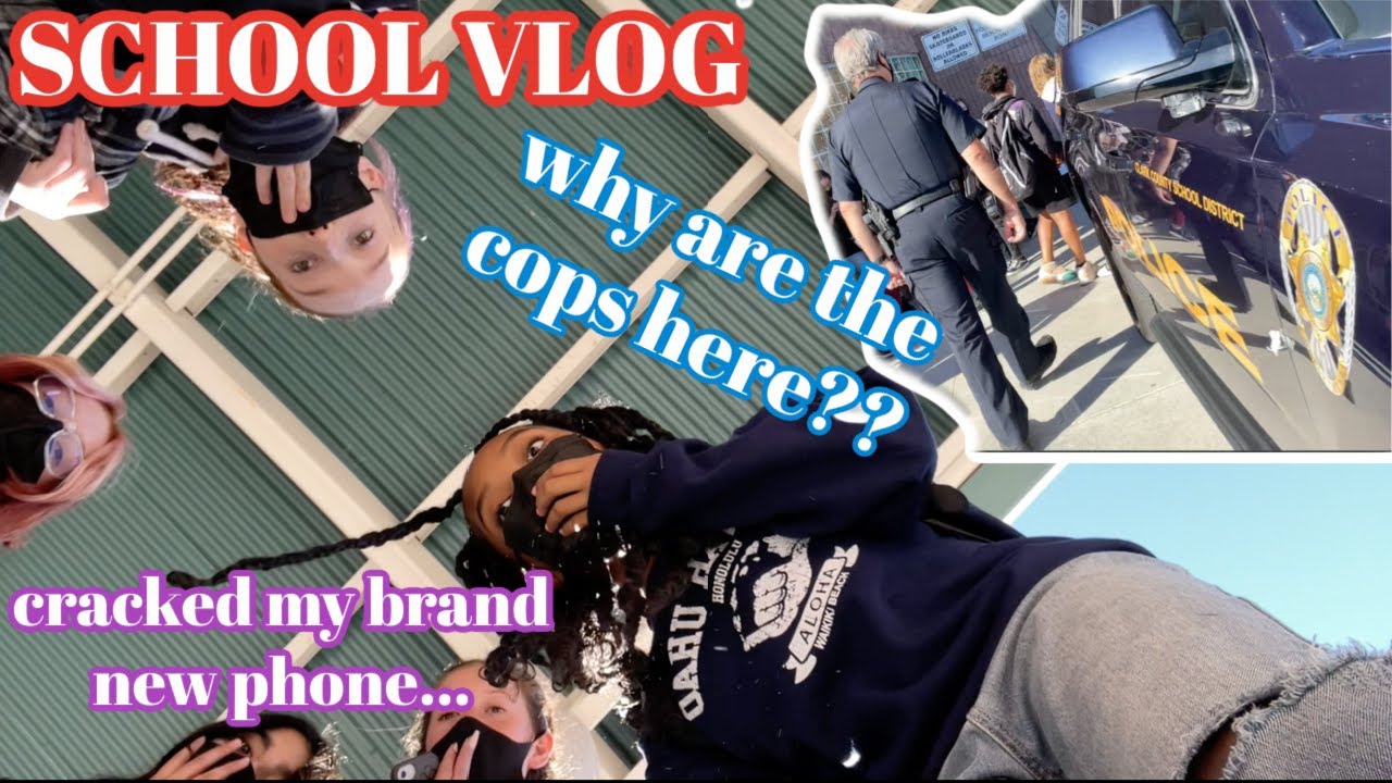 THE COPS ARE AT MY SCHOOL? COME TO SCHOOL WITH ME  School vlog | just jordyn