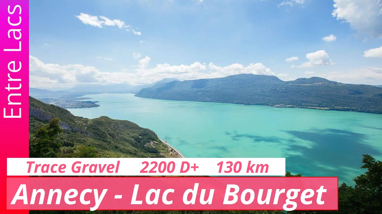 Trace Gravel - Lac du Bourget depuis Annecy - 125 Km -2200 D+