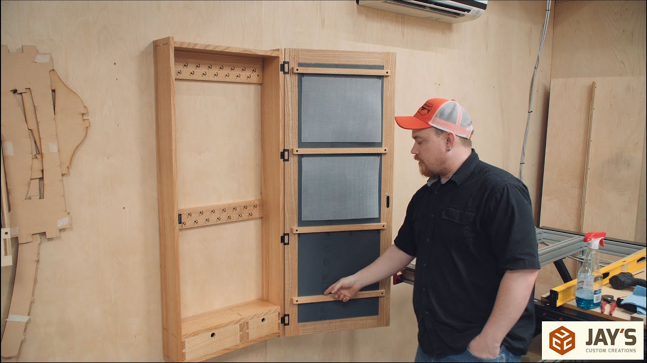 Curly Ash Jewelry Cabinet - 340