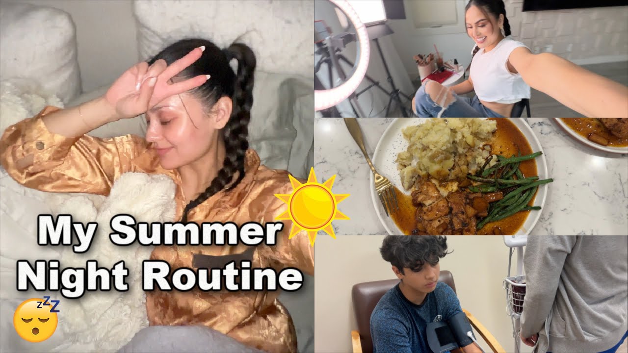 My Summer Night Routine: Skincare, Healthy Cooking, Self Care | Christen Dominique
