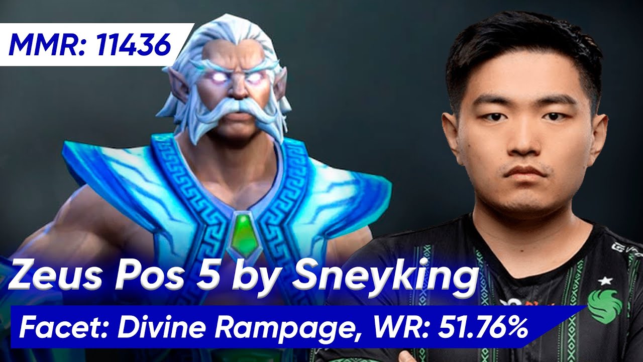 SNEYKING NEW ZEUS POS 5 | Dota 2 Support Pro Gameplay 7.37