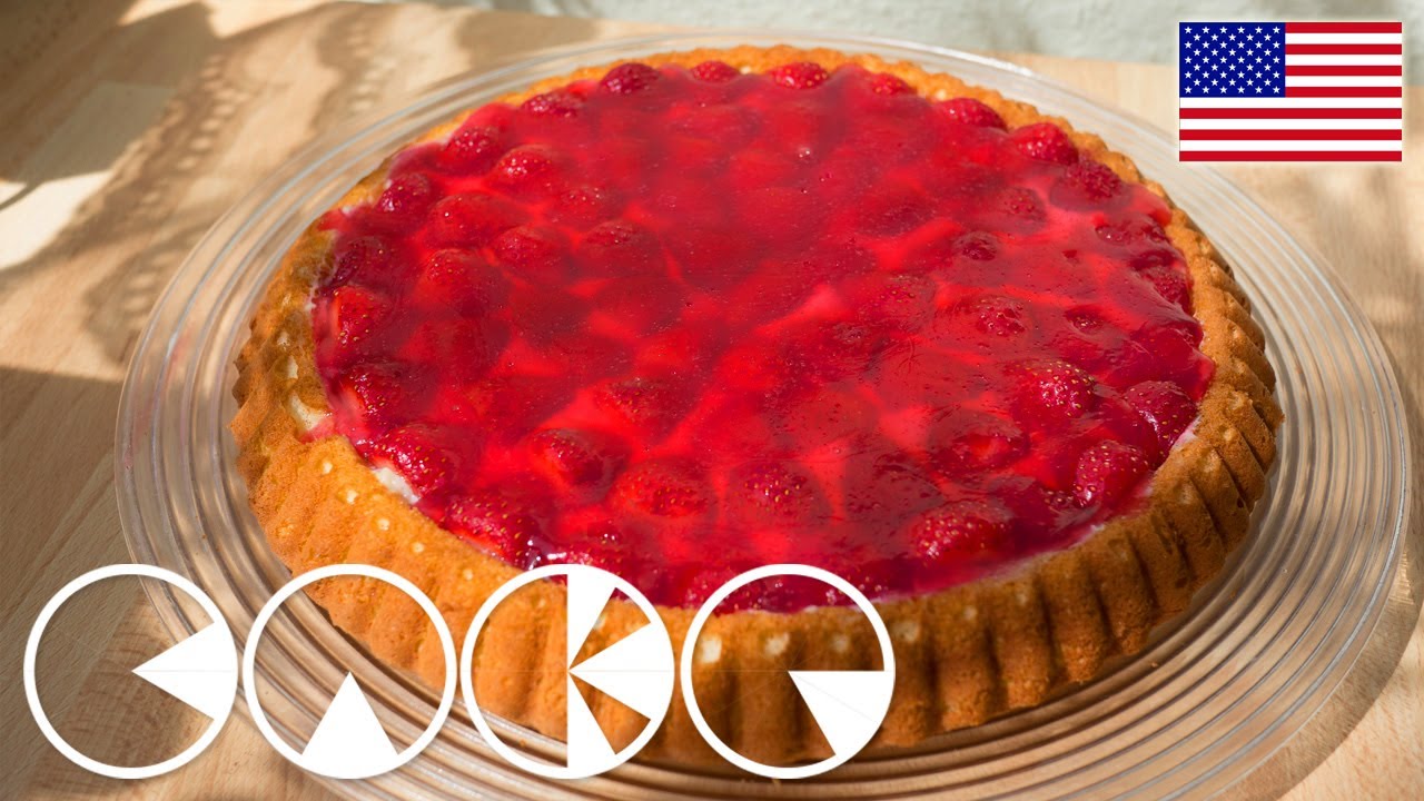 GERMAN STRAWBERRY CAKE - FRUIT CAKE (plus Recipe)