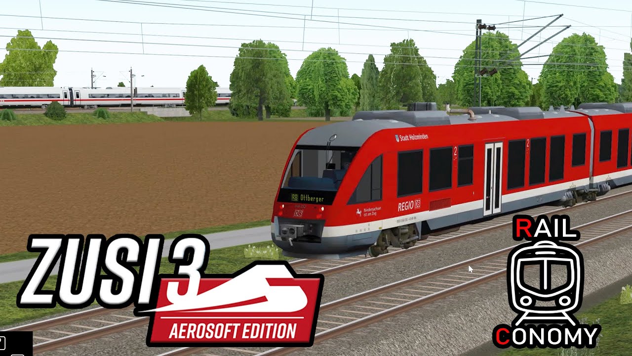 Neben der Schnellfahrstrecke mit der BR 648 - Zusi Wirtschaftsmodus / Zusi 3 RAILConomy [003]