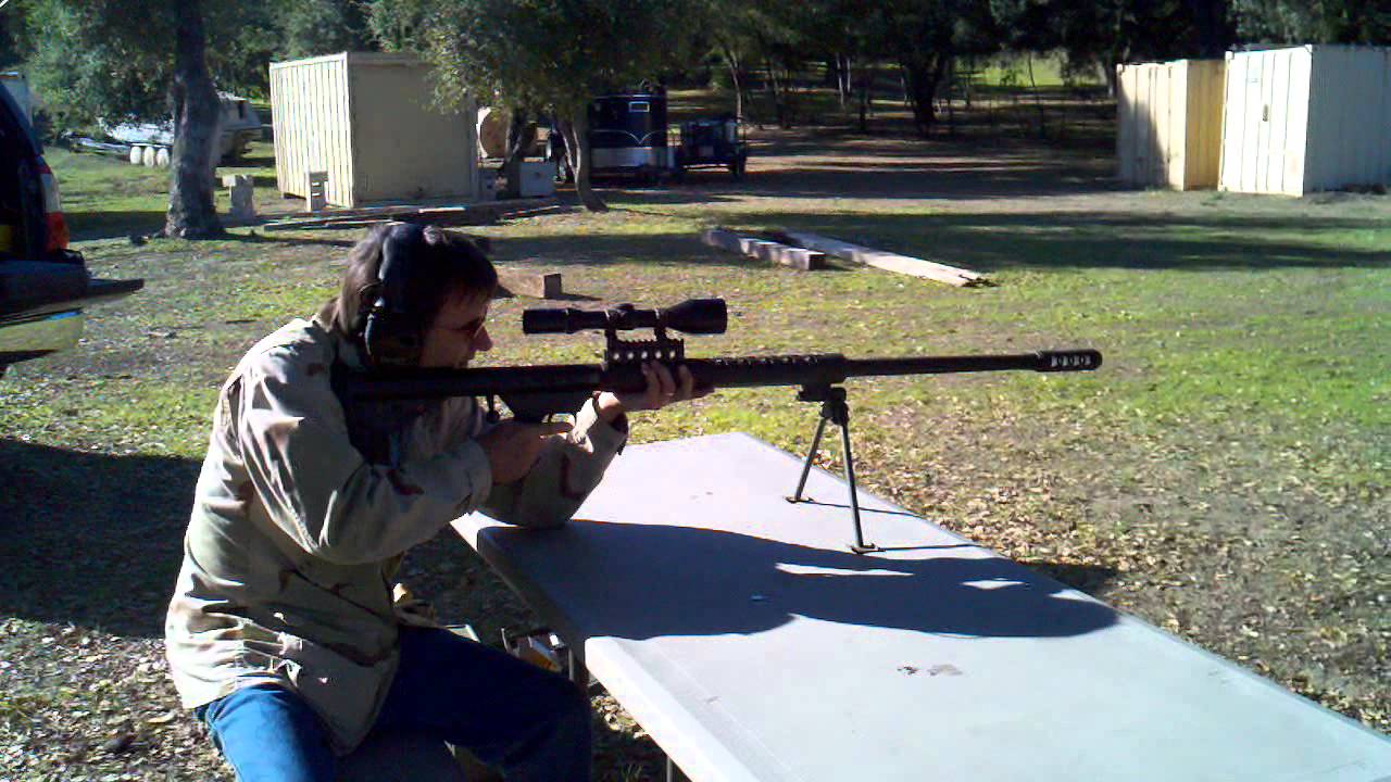 Shooting my Serbu BFG50  50 Caliber rifle.  50BMG