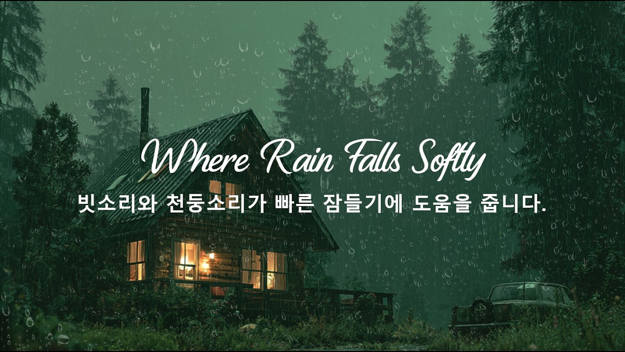 편안한 빗소리로 2분 만에 잠들기 - 긴장을 풀고 불면증 개선에 도움을 주는 빗소리