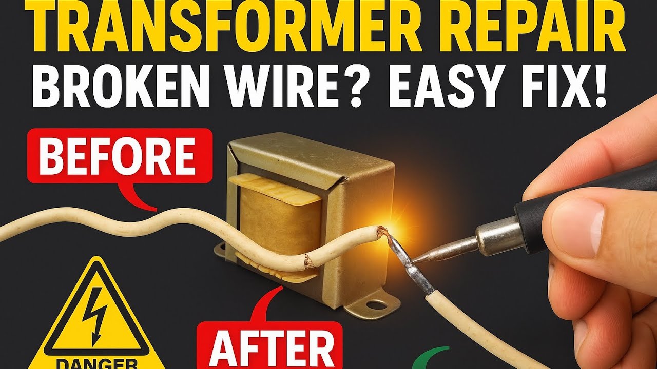 How I Repaired a Transformer Primary Wire | Simple & Effective Fix at Home