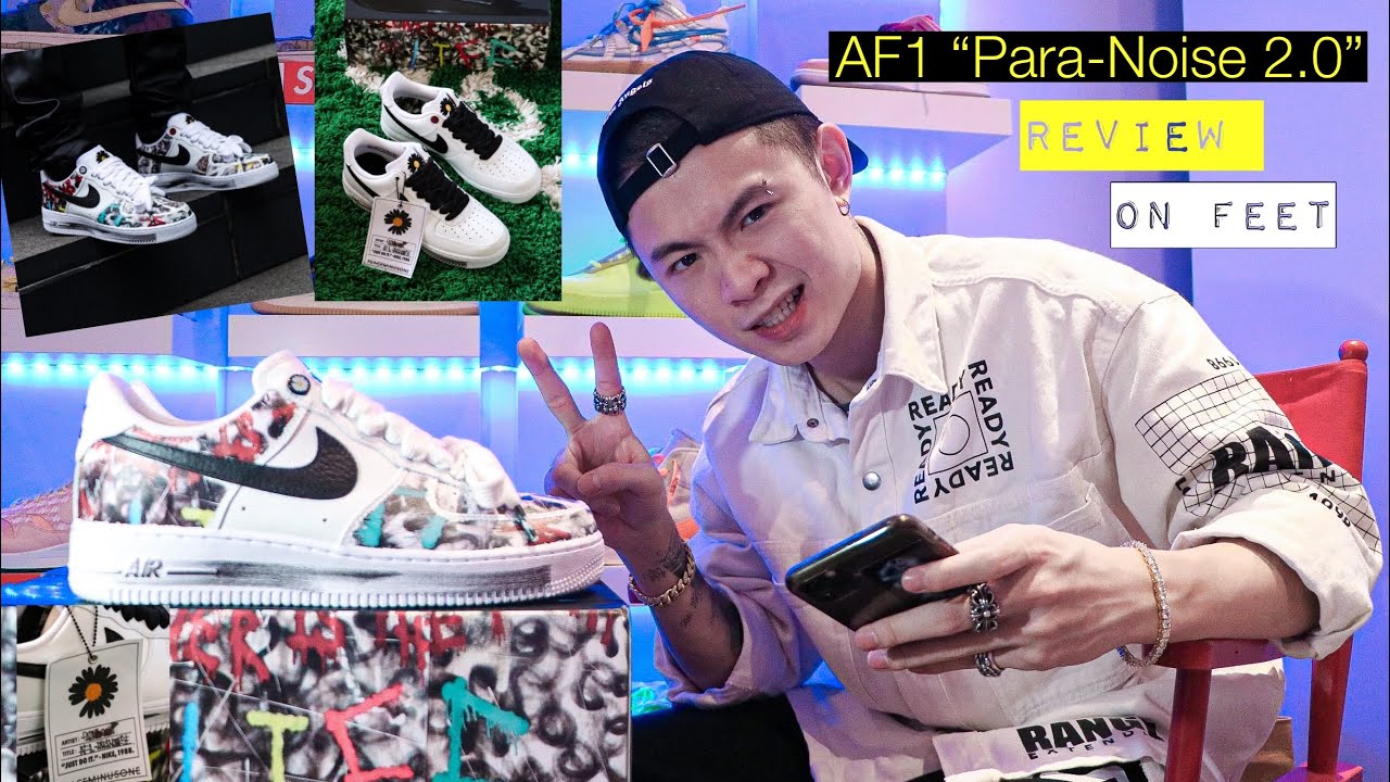 Đập hộp đôi giày Air Force 1 “Para-Noise” 2.0 -  Đôi này phải bóc ra hết mới đẹp !!!