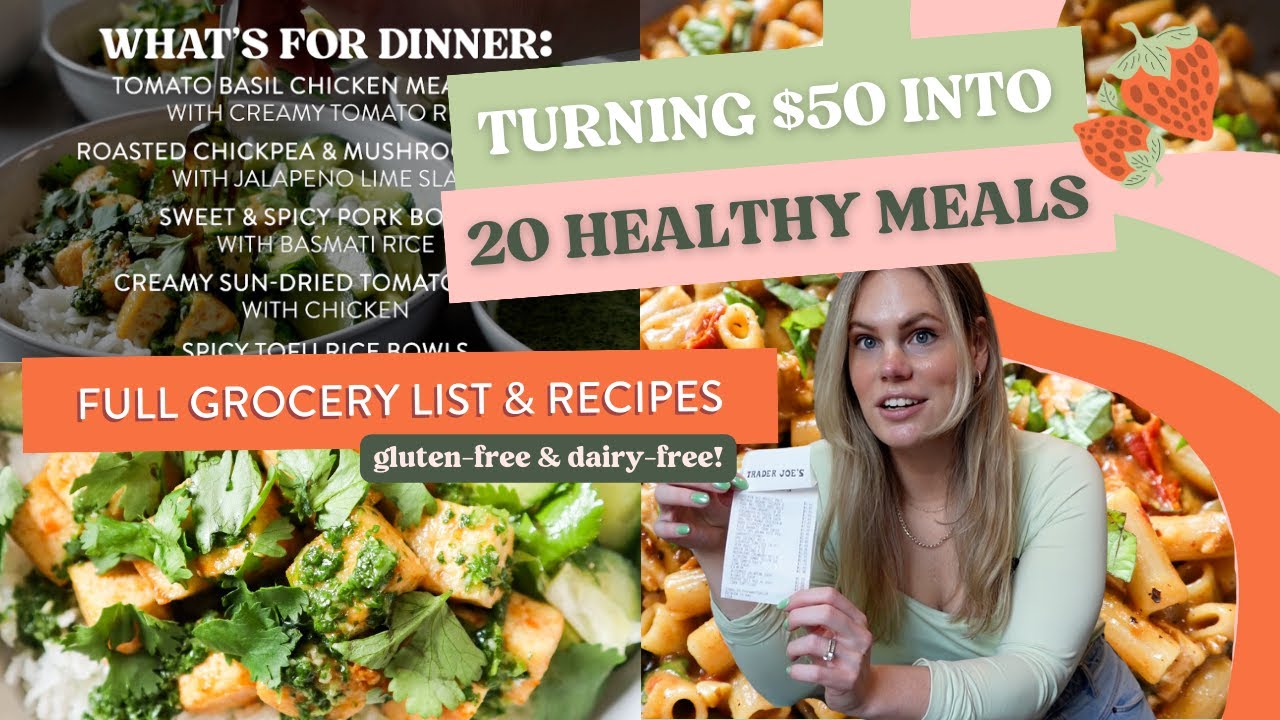 I Turned $50 of Groceries into a Week of Dinners, Here's How (Full Week Version!)