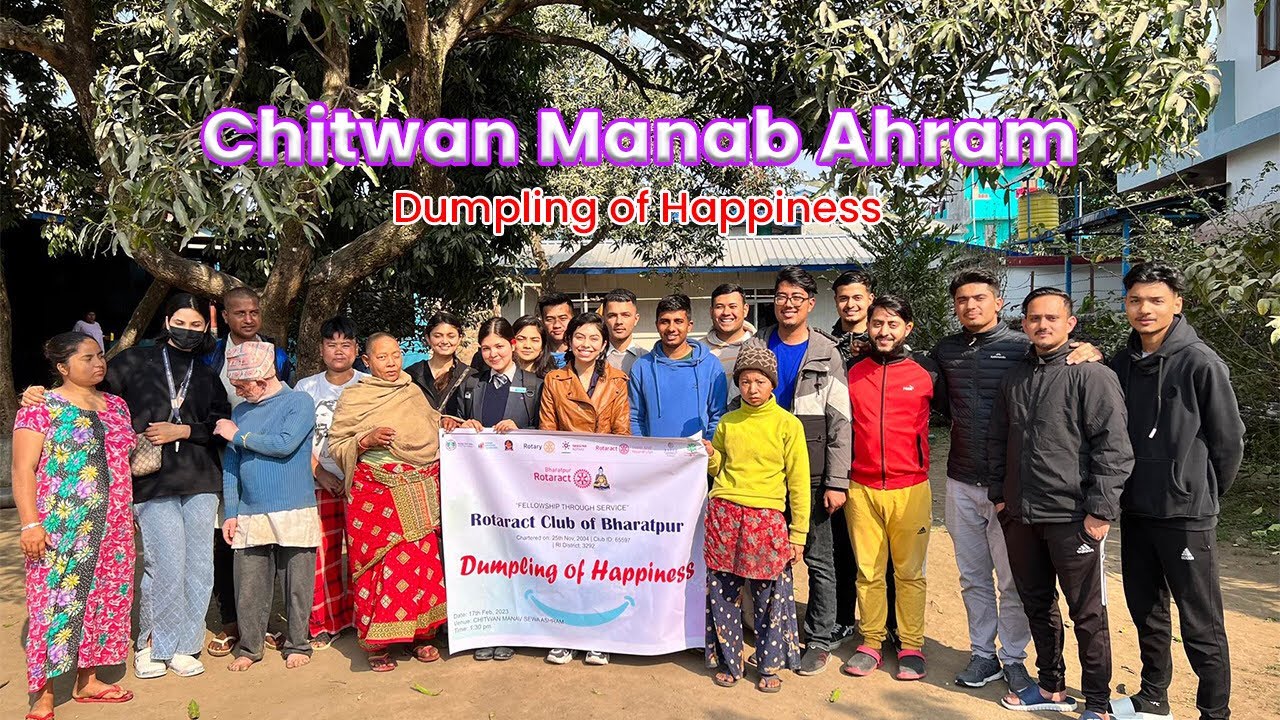 Chitwan manab ashram ma dumpling ko happiness pani gariyou || Rotaract Club Of Bharatpur