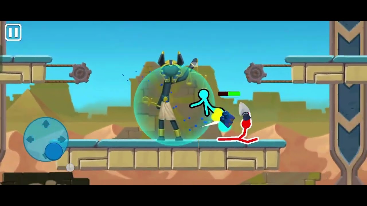Red and blue fighting challenge