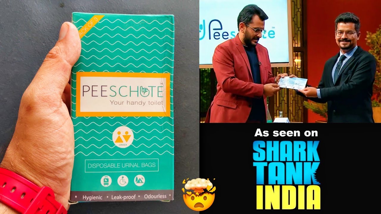 PEESCHUTE ₹18 CRORE ka portable toilet🚽 | Liquid Urine→Solid🤯 | Unboxing & Review | SHARK TANK INDIA