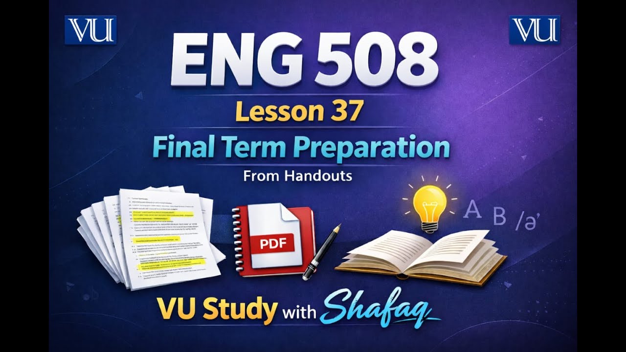 Eng508 Short Lecture 37 Final Term Semantics and Pragmatics